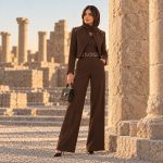 ست کت و اورال زنانه مروارید کرپ دبل سایز 38 تا 44 - تصویر 2