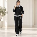 ست سویشرت و شلوار زنانه اویشو ترک مشکی